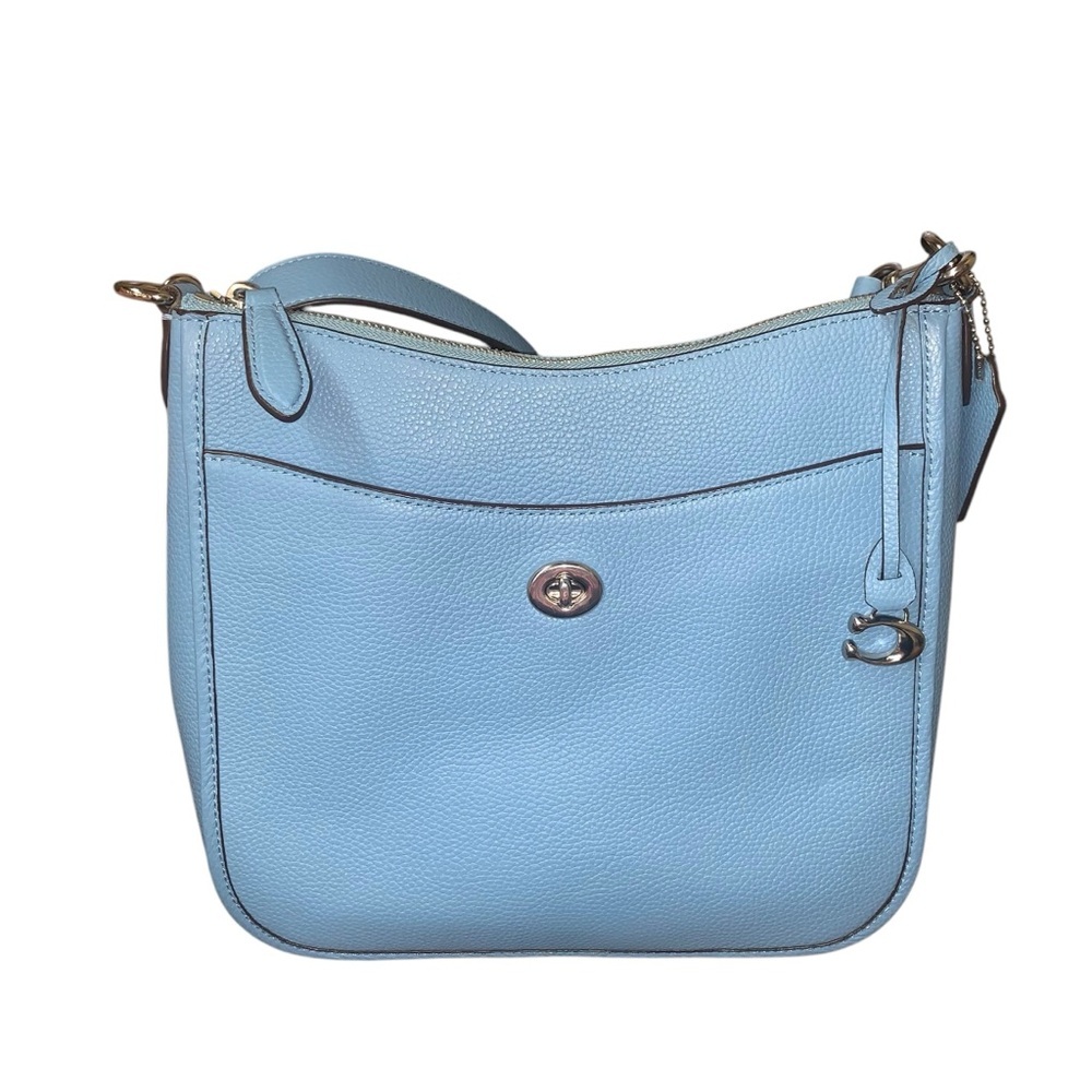 NWT Coach Chaise Leather Crossbody perfect spring blue